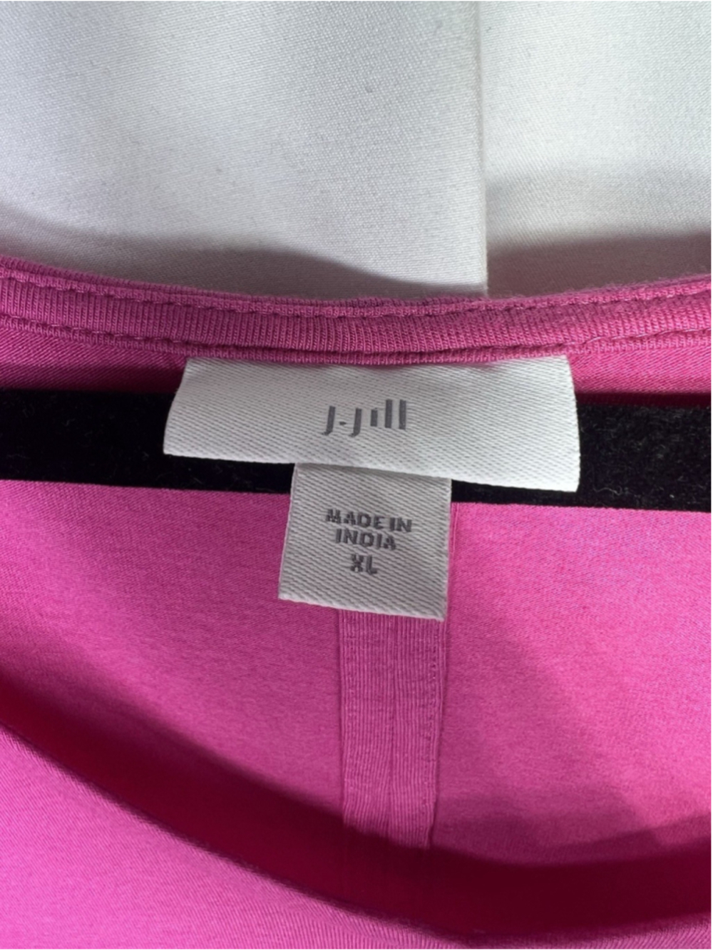 Womens J Jill Dress Hot Pink Short Sleeve Pockets Sz XL Soft Modal Blend Casual - Picture 9 of 11